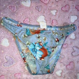 Multi colored Floral Bikini Bottom